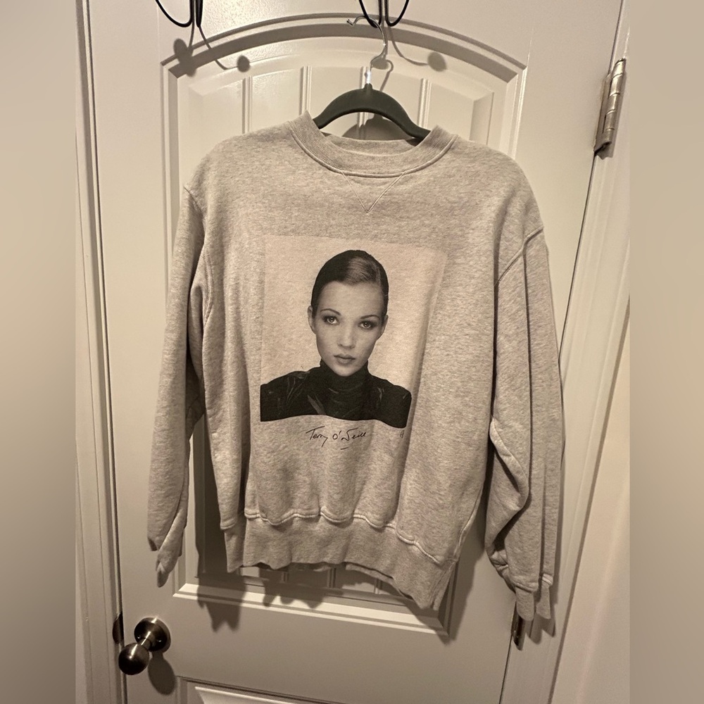 NWOT Anine Bing Kate Moss sweatshirt grey, small